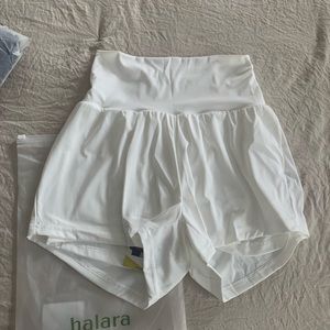 Halara Athletic Shorts, NWT, Size 6, White